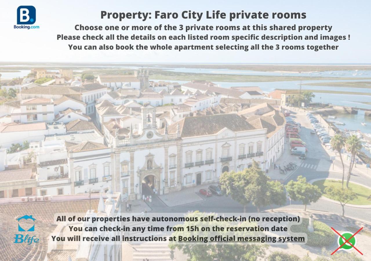 Blife Faro City Life Private Rooms Exteriör bild